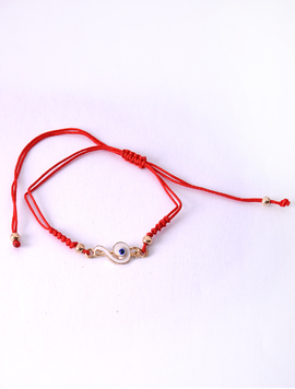 Martisor Bratara Reglabila Cu Pandantiv Cheia Sol Alb