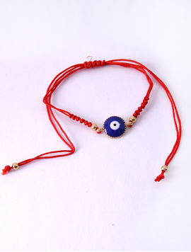 Martisor Bratara Reglabila Cu Pandantiv Ochiul Lui Horus Mare Bleumarin