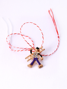 Martisor Brosa Corsar Cu Strasuri Brilliant Mov