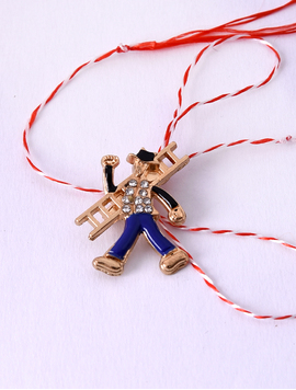 Martisor Brosa Corsar Cu Strasuri Brilliant Bleumarin