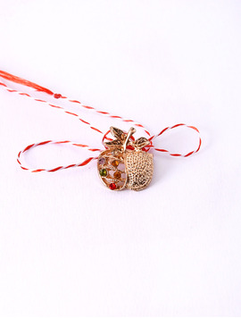 Martisor Brosa Mar Cu Strasuri Creative Auriu