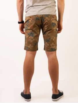 Pantaloni Scurti Barbatesti Flower Style Kaki