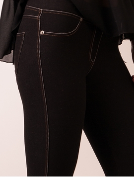 Pantaloni Dama Blug Stil Colant Relax Negri