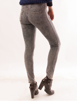 Pantaloni Dama Blug Stil Colant Wish Gri Prespalat