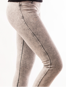 Pantaloni Dama Blug Stil Colant Goldmine Gri Deschis
