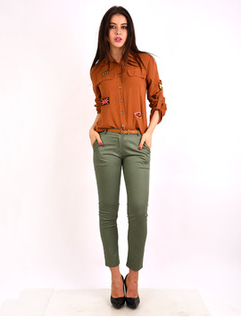 Pantaloni Dama Office Pocket Pants Kaki