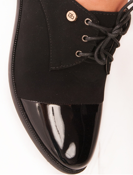 Pantofi Dama Cu Siret Extraordinary Negri