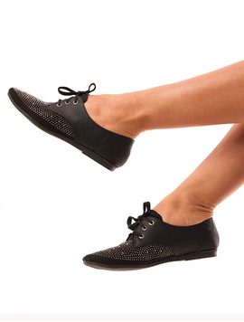 Pantofi Dama Cu Strasuri Find Love Negri