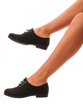 Pantofi Dama Tip Oxford Full Day Negri