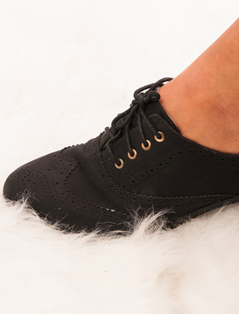 Pantofi Dama Tip Oxford Full Day Negri