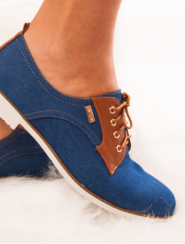 Pantofi Dama Din Denim Lollypop Albastri