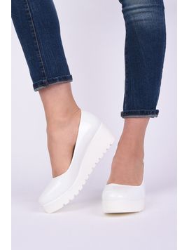 Pantofi Dama Cu Talpa Ortopedica Amazing Albi