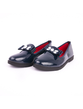 Pantofi Dama De Lac Cu Pietricele Pebbles Bleumarin