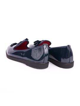 Pantofi Dama De Lac Cu Pietricele Pebbles Bleumarin