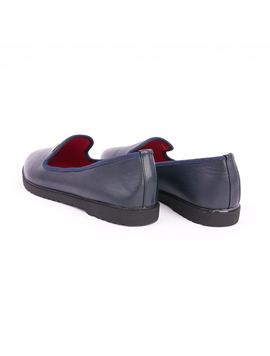 Pantofi Dama Cu Floare Si Pietricele Flower Up Bleumarin