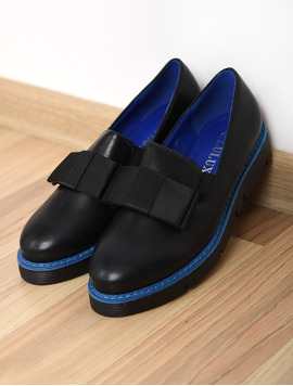 Pantofi Dama Casual Leader Negru Si Albastru