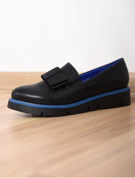 Pantofi Dama Casual Leader Negru Si Albastru