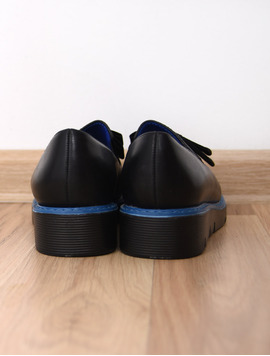 Pantofi Dama Casual Leader Negru Si Albastru