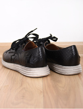 Pantofi Dama Casual Textured Negri