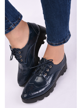 Pantofi Dama Casual Luciosi Master Bleumarin