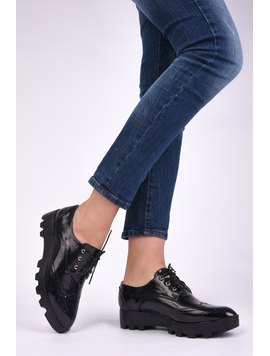 Pantofi Dama Casual Luciosi Master Negri