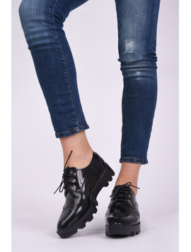 Pantofi Dama Casual Luciosi Master Negri