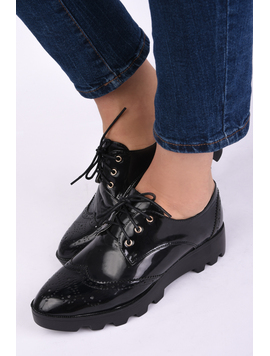 Pantofi Dama Casual Luciosi Master Negri