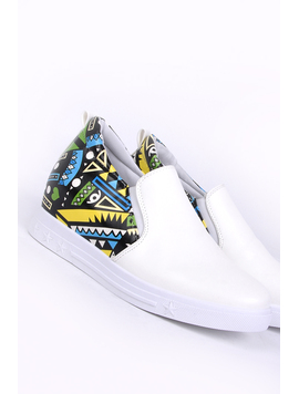 Pantofi Dama Casual Cu Elastic Lateral Mission Albi