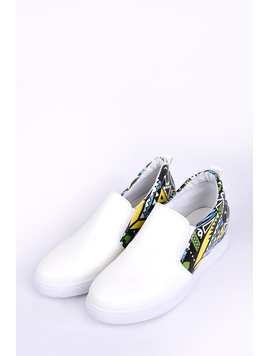 Pantofi Dama Casual Cu Elastic Lateral Mission Albi
