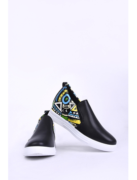 Pantofi Dama Casual Cu Elastic Lateral Mission Negri