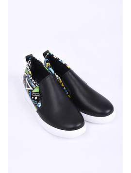 Pantofi Dama Casual Cu Elastic Lateral Mission Negri