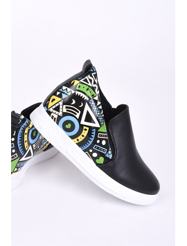 Pantofi Dama Casual Cu Elastic Lateral Mission Negri