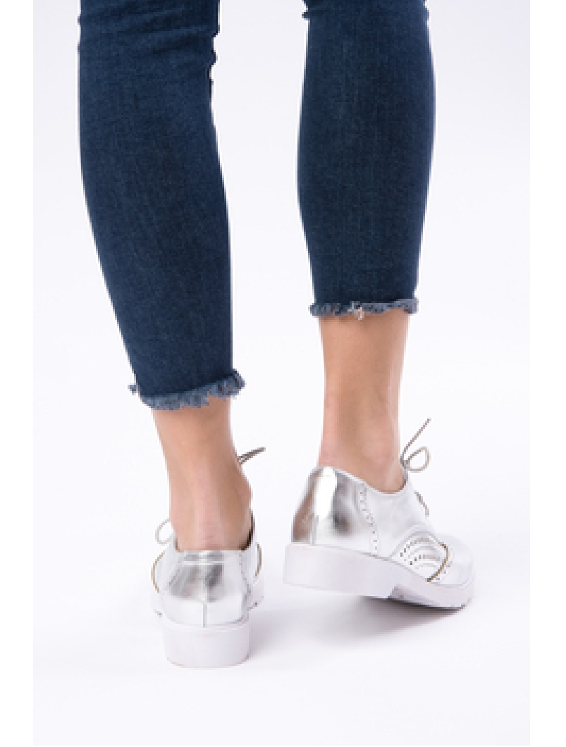 Pantofi Dama Casual Lacuiti Everyday Argintii