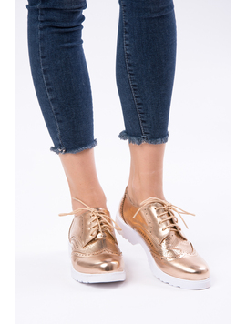 Pantofi Dama Casual Lacuiti Everyday Bronz