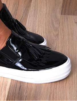 Pantofi Dama Casual Cu Elastic Building Negri