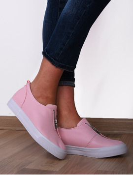 Pantofi Dama Sport Cu Fermoar Advice Roz