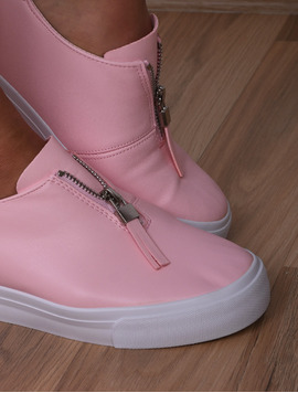 Pantofi Dama Sport Cu Fermoar Advice Roz