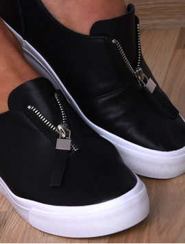 Pantofi Dama Sport Cu Fermoar Advice Negri