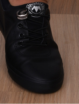 Pantofi Dama Sport Cu Siret Elastic Alive Negri