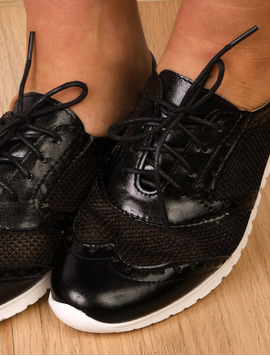 Pantofi Dama Sport Cu Perforatii Impress Negri