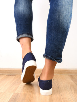 Espadrile Dama Cu Elastic Return Bleumarin