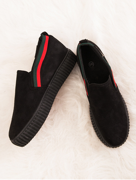 Pantofi Sport Dama Cu Talpa Groasa Railroad Negre
