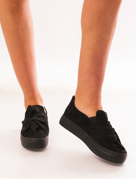 Pantofi Sport Dama Cu Fundita Leader Negre