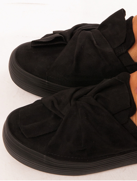 Pantofi Sport Dama Cu Fundita Leader Negre