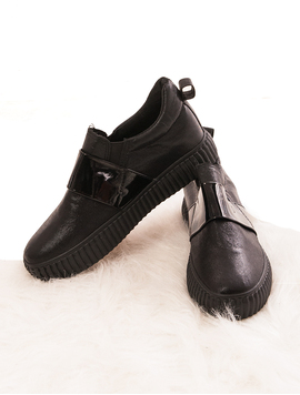 Pantofi Sport Dama Luciosi Motion Full Negri