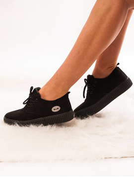 Pantofi Sport Dama Cu Siret Freedom Negri