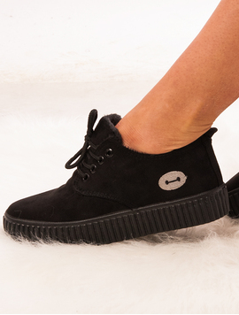 Pantofi Sport Dama Cu Siret Freedom Negri