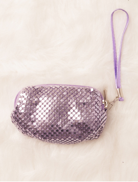 Portofel Dama Paietat Mini Glow Mov