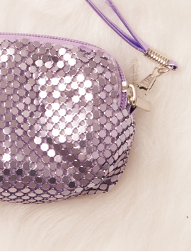 Portofel Dama Paietat Mini Glow Mov
