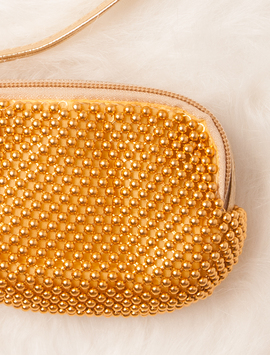 Portofel Dama Cu Bilute Mini Bubbles Auriu